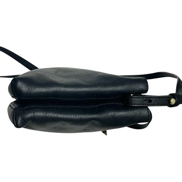 TED BAKER Daniibar Double Zip Leather Crossbody Bag In Black - Picture 7 of 15